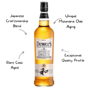 Dewars Japanese Smooth Mizunara Oak Cask Finish Whiskey