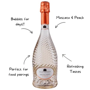 Villa Jolanda Moscato & Peach Sparkling Wine