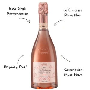 Le Contesse Pinot Noir Rose Sparkling Wine