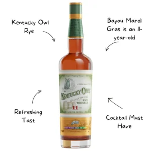 Kentucky Owl Rye Bayou Mardi Gras 11 Years Whiskey