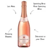 Les Allies Sparkling Brut Rose Sparkling Wine - Image 2